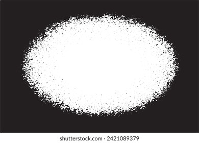 Vector illustration of a grunge texture outlined in black with textured appearance, white background