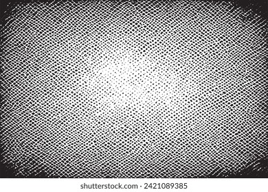 Vector illustration of a grunge texture outlined in black with textured appearance, white background