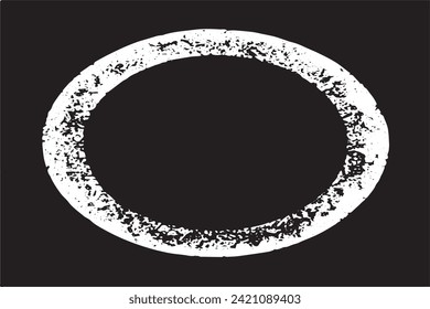 Vector illustration of a grunge texture outlined in black with textured appearance, white background