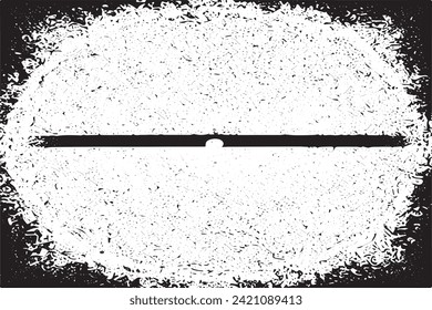 Vector illustration of a grunge texture outlined in black with textured appearance, white background