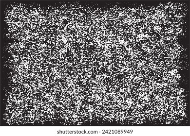 Vector illustration of a grunge texture outlined in black with textured appearance, white background