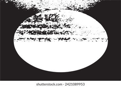 Vector illustration of a grunge texture outlined in black with textured appearance, white background