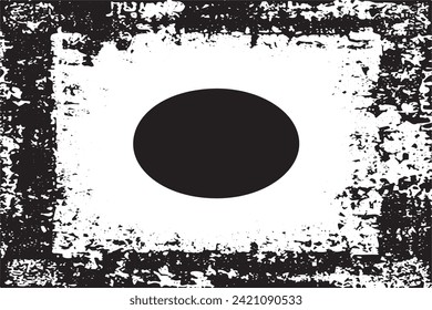 Ilustración vectorial de una textura gruesa delineada en negro con apariencia texturada, fondo blanco