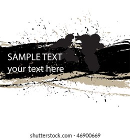 Vector - Illustration of a grunge untidy background for retro text insert