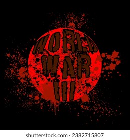 Vector illustration of a grunge world war  background