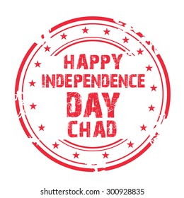 Vector illustration of a Grungy Stamp for Chad Independence Day.