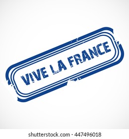 Vector illustration of a Grungy Stamp for France Independence Day.