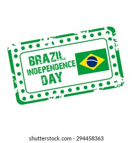 Vector illustration of a grungy stamp for Happy Independence Day.