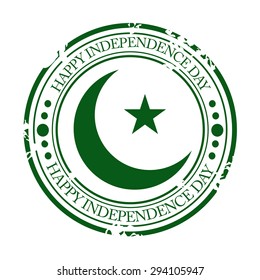 Vector illustration of grungy stamp for Independence Day.