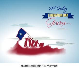 Vector illustration for Guam Liberation Day