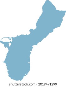 vector illustration of Guam map