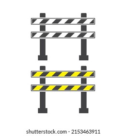 vector illustration of guardrail icon.