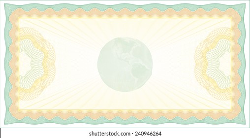 Ilustración vectorial del fondo de la verificación de Guilloche