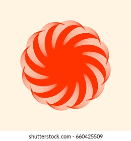 Vector illustration with guilloche decorative element for logos, stamps and other