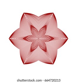 Vector illustration with guilloche decorative element for logos, stamps and other