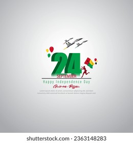 Vector illustration of Guinea Bissau Independence Day social media story feed template