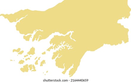 Vector Illustration Guinea Bissau Map Stock Vector (Royalty Free ...