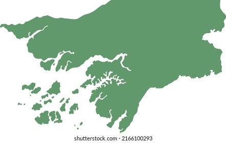Vector Illustration of Guinea Bissau map