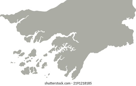 Vector Illustration of Guinea Bissau map