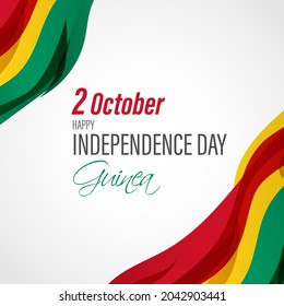 ilustración vectorial de la independencia de guinea día 2 de octubre