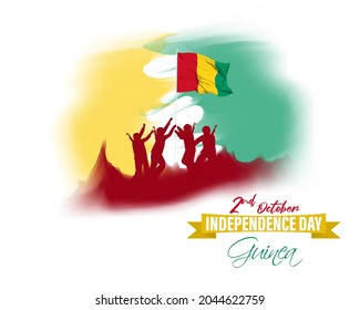vector illustration for guinea independence day-2 October
