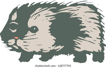Vector illustration of a Guinea pig