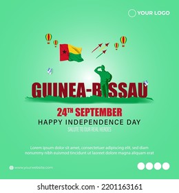 vector illustration for Guinea-Bissau independence day