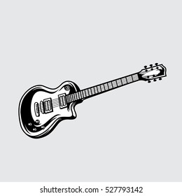 Vector illustration of a guitar