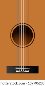 vector illustration of guitar background series 1. Classic guitar concept