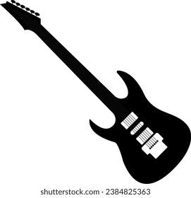 ilustración vectorial de una guitarra en un fondo transparente	