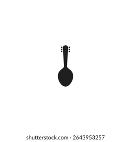 Ilustración vectorial de la cuchara de guitarra