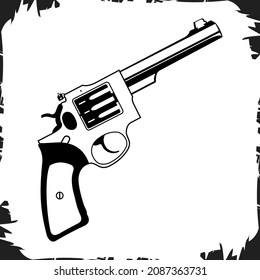 Vector de ilustración de revólver de 22lr