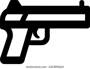 vector illustration of gun icon