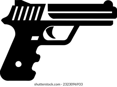 vector illustration of gun icon