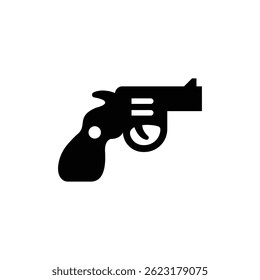 Ilustración vectorial del diseño simple del icono del arma
