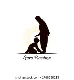 Vector Illustration Of Guru Purnima.