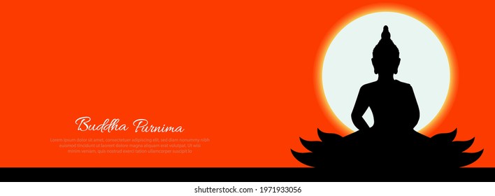 Vector Illustration of Guru Purnima Celebration in India and Nepal. Vesak day.