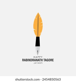 Vector illustration of Guru Rabindranath Jayanti social media feed template