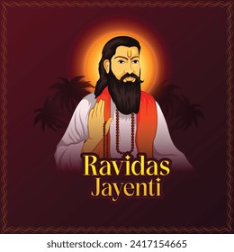 vector illustration of Guru Ravidass Jayanti