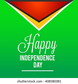 Vector illustration of guyana independence day.