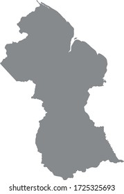 vector illustration of Guyana map