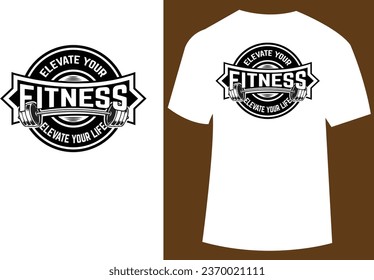 Vector illustration for gym or fitness t shirt design