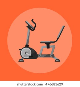 Vector illustration of gym sports equipment icon