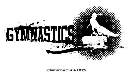 A vector illustration of Gymnastics Banner