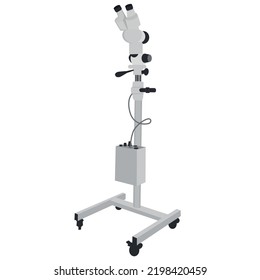 vector illustration of gynecological microscope