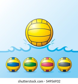 Vector illustration of H2Opolo balls. "Full compatible. Created with gradients. Named in layers"