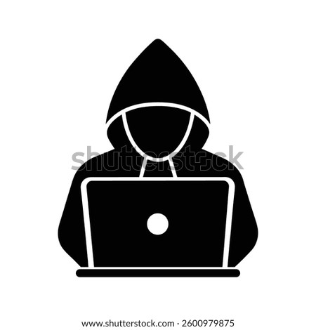 a vector illustration of a hacker hoodie