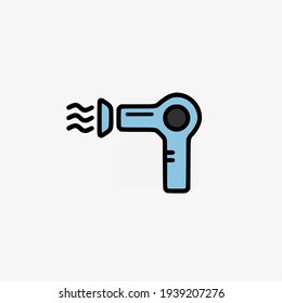 Vector illustration of hair dryer icon