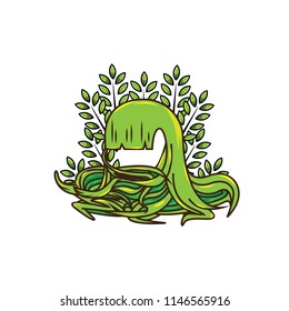 Vector Illustration Hair And Floral Eps.10
