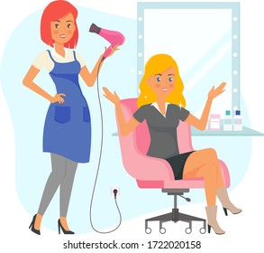 Vector Illustration - Hair Stylist